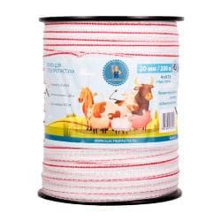 Лента для электропастуха 20 мм / 200м / 90 кг / 4х0,16мм