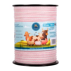 Лента для электропастуха 10мм / 500м / 90кг / 3х0,16мм