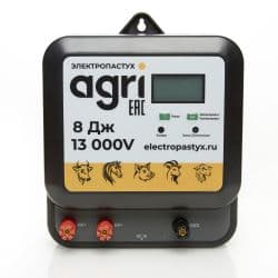 Электропастух AGRI 6К / 8 Дж / 13 000 В (до 15 км) с режимом охраны и сиреной