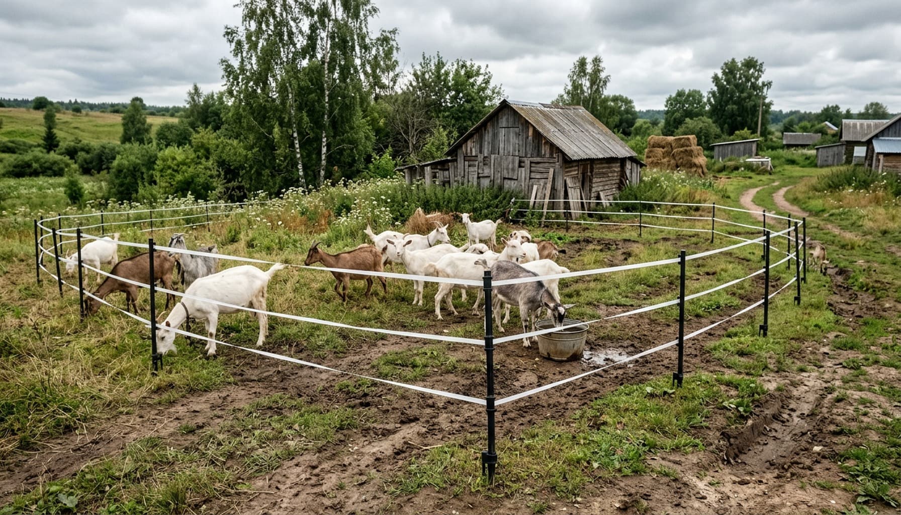 Как приучить коз к электропастуху: первые три дня без побегов