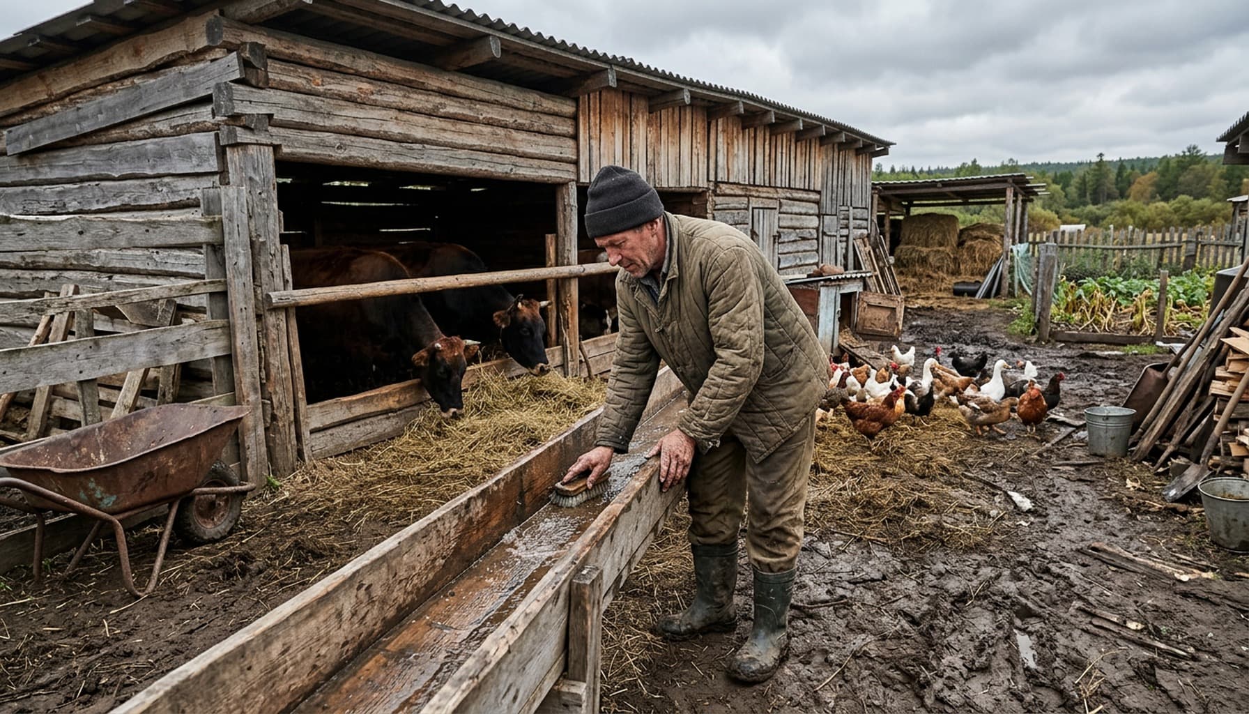 Хабаровский владелец ЛПХ получил предостережение Россельхознадзора за антисанитарное содержание скота и птицы